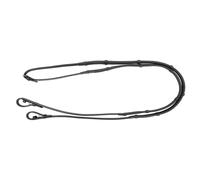 Propresicce Softy Grip Rubber Reins with Stoppers by Hy Equestrian - Full 54" · Black