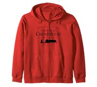Propriété Du Château de Chenonceau France 1514 Black Print Zip Hoodie