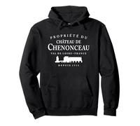 Propriété Du Château de Chenonceau France 1514 White Print Pullover Hoodie