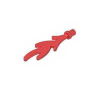 Props Medium Flame 50PCS Compatible with Lego 6126b GDS-2142 Classic Bulk Toy MOC Color:Trans Red