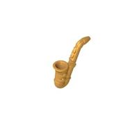 Props Musical Instrument Saxophone 10PCS Compatible with Lego GDS-M181 Classic Bulk Toy MOC Color:Pearl Gold