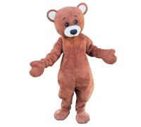 PROPSCOS Brown Bear Mascot Costume Adults Advertising Halloween Christmas Stage Performance Fancy Dress