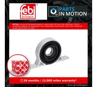 Propshaft Mounting fits BMW 520D E60, E61 2.0D 05 to 10 26103413996 Febi Quality