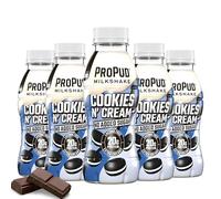 ProPud Cookies N Cream Protein shake, 20g Protein (8x330ml), Ready to Drink High Protein Milkshake, Lactose Free, No Added Sugar, Pre and Post Workout Nutrition