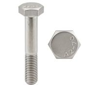 PRORAJE Stainless Steel Screws M16 x 120mm Partial Thread (38mm) Hex Head (M16 x 120) - A2 Stainless Steel (304) - Screw Head H (TH) - DIN 931: Pack of 5