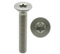 PRORAJE Stainless Steel Screws M2 x 8 mm Countersunk Head Torx Diameter 2 x | Drive: TX6, stainless steel A2-70 (V2A/304), ISO 14581, M2 x 8 mm, 2 x 8 mm, M2 x 8, 2 x 8 mm, thread pitch 0.4 mm