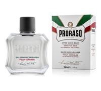 Proraso Aftershave Balm For Sensitive Skin, 100ml, Alcohol-Free Post Shave Balm with Oat and Green Tea Soothes and Protects Skin, Made in Italy, Whit