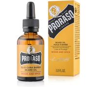 Proraso Beard Oil, 30 ml | Softens and Protects Long Bristly Beards, Wood and Spice Scented Beard Softener, For Men, Made in Italy