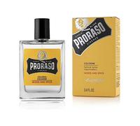 Proraso Men's Cologne 100ml Wood & Spice in Yellow