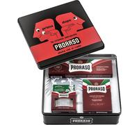 Proraso Mens-skin-care- NourishGift set Red nourishing pre-shave cream 100 ml + Red nourishing shaving cream 150 ml + Red nourishing after-shave balm 100 ml