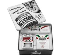 Proraso Mens-skin-care- SensitiveGift set White Sensitive Pre-Shave Cream 100 ml + White Sensitive Shaving Cream 150 ml + White Sensitive After Shave Balm 100 ml
