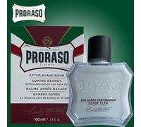 Proraso Red Aftershave Balm Coarse Beards 100ml Sandalwood Scented Face Cream