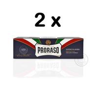 PRORASO Shaving Cream Tube Blue/Protective Aloe & Vitamin E 150ml 2XPACK DOUBLE