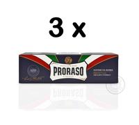 PRORASO Shaving Cream Tube Blue/Protective Aloe & Vitamin E 150ml 3XPACK TRIPLE