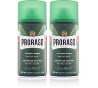 Proraso Shaving Foam, 300ml, Refreshing and Toning Shaving Foam with Eucalyptus Oil and Menthol, Made in Italy, Green (Pack of 2)