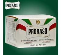Proraso Shaving Soap for Sensitive Skin Types 150ml in white Jar