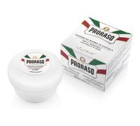 Proraso Shaving Soap in a Bowl, 150ml, Sensitive Skin Shaving Soap with Green Tea and Oat, Made in Italy, White