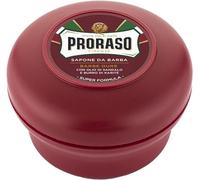 Proraso Shaving Soap in a Bowl, Red, 150 ml | Nourishing and Moisturising, For Coarse Beards, With Sandalwood and Shea Butter, For Men, Made in Italy