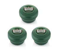 PRORASO Shaving Soap Pot Green Eucalyptus & Menthol 150ml 3X PACK