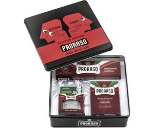 Proraso Vintage Selection, Coarse Beards Line (Trio Pack), Deluxe Shaving Kit with Pre Shaving Cream, Shaving Cream Tube, and Aftershave Balm, Made in Italy