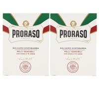 Proraso White Aftershave Balm 100ml Sensitive Skin Conditioner Men - 2 PACK