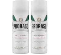 Proraso White Soothing Shaving Foam, 1er Pack (1 x 50 ml) (Pack of 2)