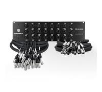 PRORECK Rack Mount TRS XLR Combo Splitter Snake Cable, Suitable for Live, Recording, Stage, Studio (15 Foot x 30 Foot - 24 Channel) PR-24-1530, 3U