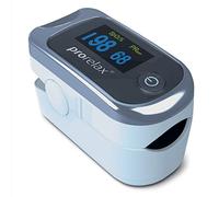 Prorelax Pulse Oximeter Measurement of heart rate (pulse), oxygen saturation (SpO2) and blood flow index (Pi) two-color LED display for healthy performance - or amateur athletes