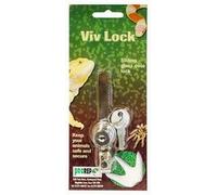 ProRep Viv Lock 100mm (Different Key) - Secure Sliding Lock for Glass Vivarium Doors with Unique Key | Easy Install | Enhances Reptile Enclosure Security & Animal Safety