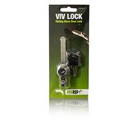 ProRep Viv Lock 100mm (Same Key) - Sliding Lock for Glass Vivarium Doors | Secure Enclosures with Matching Keys | Easy Install for Reptile Tanks, Terrariums & Multi-Enclosure Setups
