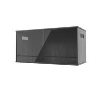 ProRep Vivarium Black 4x2x2ft | 120x59x59cm | Aluminium Frame | Full-Height Sliding Glass Doors | Side Vents | Large Reptile Enclosure for Bearded Dragons, Monitors & Large Snakes