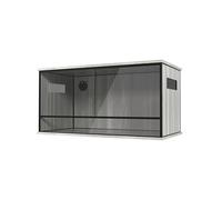 ProRep Vivarium Grey 3ft | 90x45x45cm | Aluminium Frame | Full-Height Sliding Glass Doors | Side Vents | Reptile Enclosure for Ball Pythons, Corn Snakes & Lizards