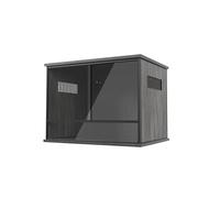 ProRep Vivarium - High-Strength Lightweight Reptile Tank with Enhanced Visibility | Secure Glass Enclosure for Lizards, Snakes & Exotic Pets | Terrariums (Black, 2x1.5x1.5ft (60x45x45cm))
