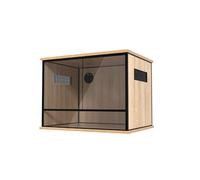 ProRep Vivarium - Stackable High-Strength Lightweight Reptile Tank with Enhanced Visibility | Secure Glass Enclosure for Lizards, Snakes & Exotic Pets | Terrariums (Oak, 2x1.5x1.5ft (60x45x45cm))