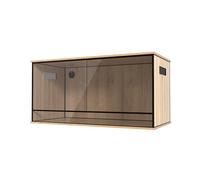 ProRep Vivarium - Stackable High-Strength Lightweight Reptile Tank with Enhanced Visibility | Secure Glass Enclosure for Lizards, Snakes & Exotic Pets | Terrariums (Oak, 4x2x2ft (120x59x59cm))