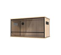 ProRep Vivarium - Stackable High-Strength Lightweight Reptile Tank with Enhanced Visibility | Secure Glass Enclosure for Lizards, Snakes & Exotic Pets | Terrariums (Oak, 3x1.5x1.5ft (90x45x45cm))