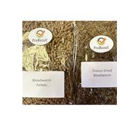 PROREZULT FREEZE DRIED BLOODWORM AND BLOODWORM PELLETS DUAL PACKS FLOATING AND SINKING TROPICAL FISH FOOD FOR AQUARIUM COMMUNITY FISH AND COLDWATER