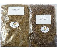 PROREZULT Freeze Dried Bloodworm and Daphnia Twin Pack Aquarium Tropical Fish Food