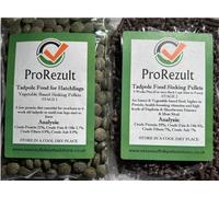ProRezult Tadpole Food Sinking Tablets Pellets for Hatchlings and 6 Weeks Plus Twin Pack of Each Feed Pond or Aquarium (1 Pack of Each Food)