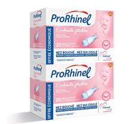Prorhinel Disposable Manual Baby Fly Tips for Stuffy Nose and Runny Nose, Soft Hygienic, Made in France, 20 Soft Tips - Pack of 2