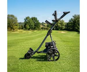 ProRider Electric Golf Trolley With 9 Speed Settings & Auto Distance Function | Powerful 200W Motor | Extra Grip Wheels | Easy To Assemble Complete with £100 Worth Of Accessories 18 AND 36 Hole Models