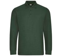 PRORTX Mens Long-Sleeved Polo Shirt (3XL) (Bottle Green)