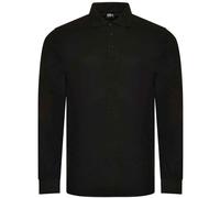 PRORTX Men's Long-Sleeved Polo Shirt in Black | Size: Medium PRORTX Black M
