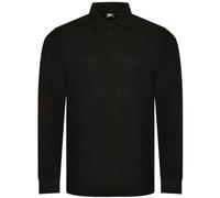 PRORTX Mens Long-Sleeved Polo Shirt (L) (Black)