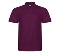 PRORTX Mens Pro Pique Polo Shirt (6XL) (Burgundy)