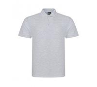 PRORTX Pro Pique Polo Shirt, Short Sleeve, Turn Down Collar, Heather, Size M