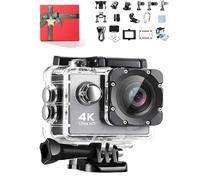 Proryder Vision 4k+ Camera, Wide Angle Lens, 30m Underwater Waterproof,Proryder Motorcycle Camera with Noise Cancellation ＆ Shake Stabilization,Can Installed on Helmet,Limitless Battery Life (Grey)