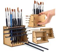 PROSCALE 2x Brush Holder & Tool Organizer for Hobby, Miniatures & Art, Tabletop Paint Station Accessory for Brushes, Hobby Tools and Small Accessories, Clean Desk + Fast Access