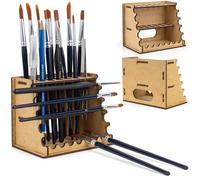 PROSCALE Brush Holder & Tool Organizer for Hobby, Miniatures & Art, Tabletop Paint Station Accessory for Brushes, Hobby Tools and Small Accessories, Clean Desk + Fast Access