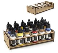 PROSCALE Mini Paint Rack for Miniatures & Modeling, Portable Project Paint Organizer Tray 26mm Holes for Dropper Bottles Tabletop Paint Holder Compatible with Vallejo, Army Painter, AK (26mm)
